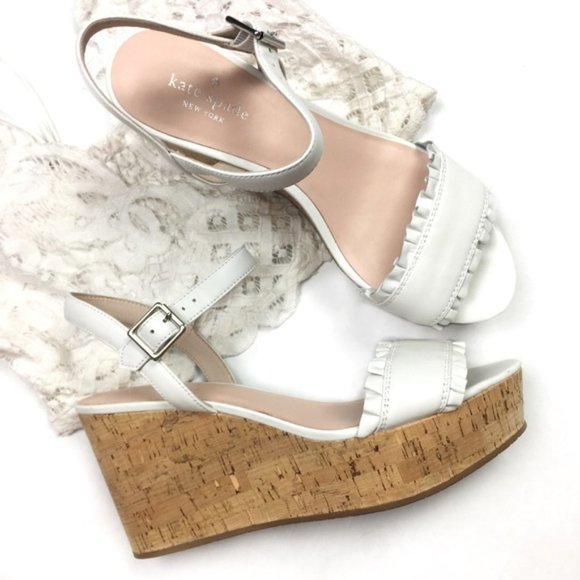 kate spade Shoes - Kate Spade NY Tomas leather Russell cork wedges